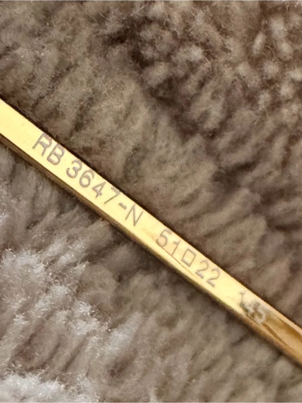 Ray-Ban Gold Frame Sunglasses with Blue Lenses